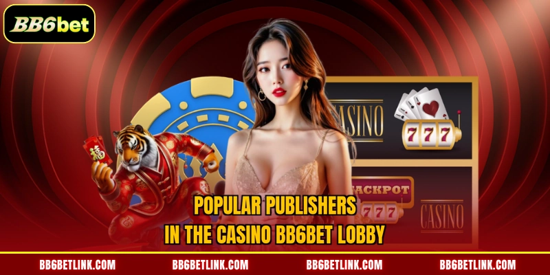 Popular publishers in the casino BB6bet lobby