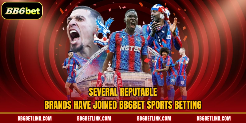 Several reputable brands have joined BB6bet sports betting